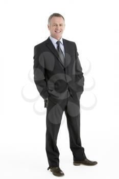 Royalty Free Photo of a Man in a Business Suit