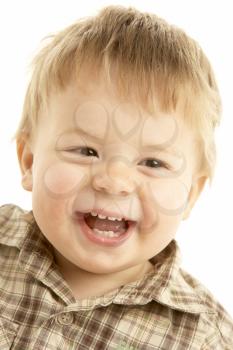 Royalty Free Photo of a Laughing Toddler