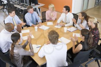Royalty Free Photo of Stock Traders in a Meeting