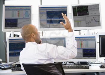 Royalty Free Photo of a Stock Trader