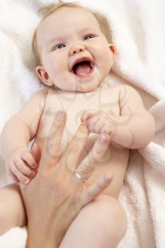 Royalty Free Photo of a Naked Baby