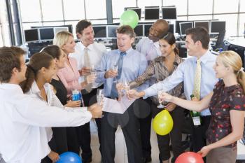 Royalty Free Photo of Stock Traders Celebrating