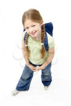Royalty Free Photo of a Child With a Bookbag