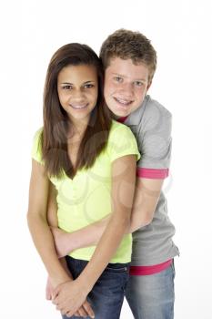 Royalty Free Photo of a Teenage Couple
