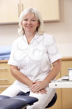 Royalty Free Photo of a Woman in a Health Office