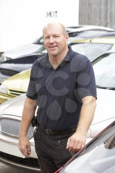 Royalty Free Photo of a Car Salesman