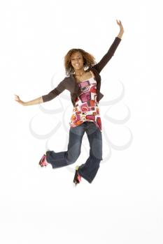 Royalty Free Photo of a Jumping Teen