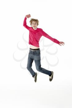 Royalty Free Photo of a Jumping Boy