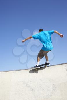 Royalty Free Photo of a Skateboarder