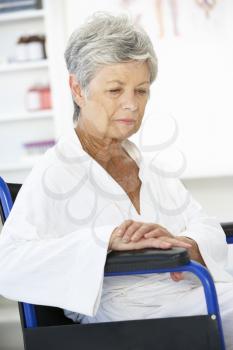 Senior woman patient