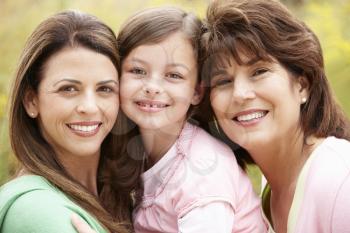 3 generations Hispanic women