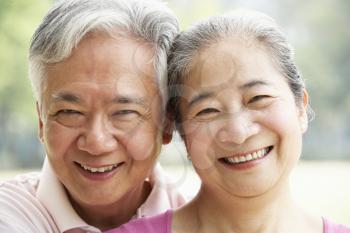 Head And Shoulders Portrait Of A Senior Chinese Couple