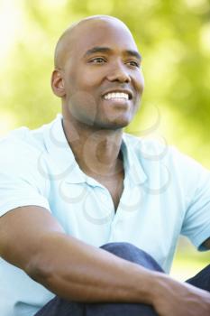 Young  man portrait outdoors