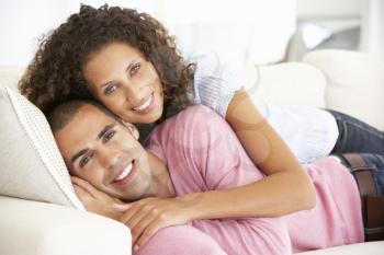 Young Couple Relaxing At Home