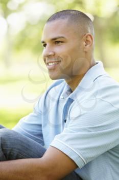Young African American Man In Park