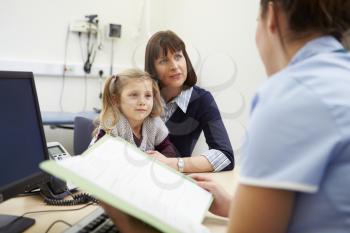Appointment For Mother And Daughter With Nurse
