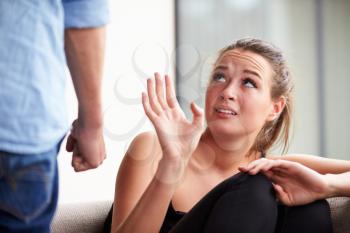Man Being Physically Abusive Towards Female Partner