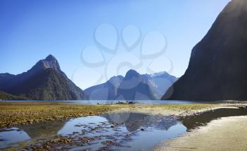View Of Milford Sound In New Zealand's South Island