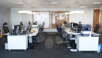 Interior Of Modern Open Plan Office With No People