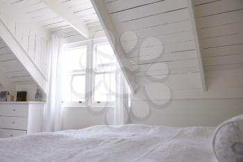 Interior View Of Beautiful Light And Airy White Bedroom