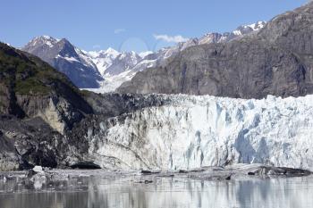 Detail Of Glacier In Glacier Bay Alaska USA