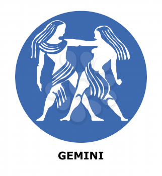 Royalty Free Clipart Image of a Gemini Symbol