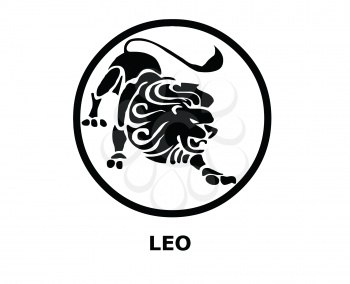 Royalty Free Clipart Image of a Lion Symbol