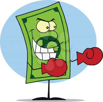 Royalty Free Clipart Image of a Dollar 