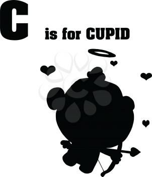 Royalty Free Clipart Image of C is for Cupid
