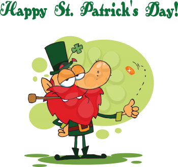 Royalty Free Clipart Image of St. Patrick's Day