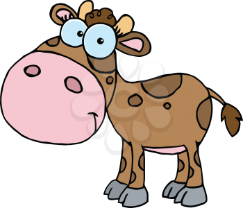 Royalty Free Clipart Image of a Calf