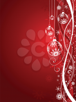 Christmas decorations on decorative background