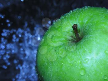 Wet apple