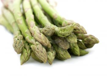 Close up shot of asparagus tips