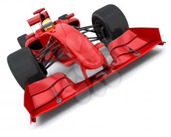 3d render of a formula one racing car