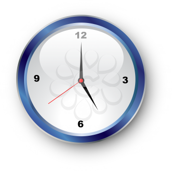 Illustration of a standard clockface