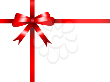 Red gift bow background
