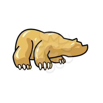 Royalty Free Clipart Image of a Bear With Big Claws