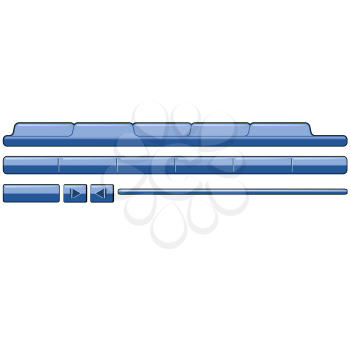 Royalty Free Clipart Image of Internet Tabs