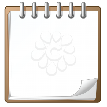 Royalty Free Clipart Image of a Daily Organizer
