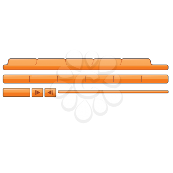 Royalty Free Clipart Image of Internet Tabs