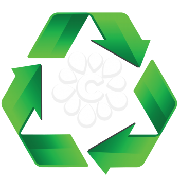Royalty Free Clipart Image of a Recycle Symbol