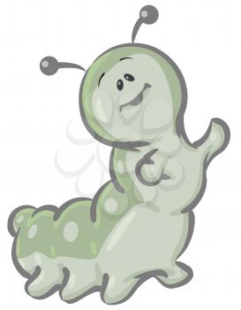 Royalty Free Clipart Image of a Caterpillar