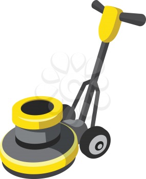Royalty Free Clipart Image of a Floor Buffer