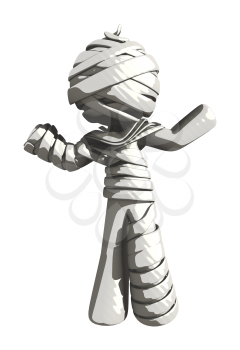 Mummy or Personal Injury Concept Shrugging in Disbelief