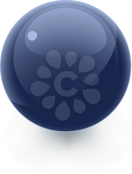 A glossy blue base for you to create your own internet or design icon.