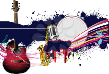 Royalty Free Clipart Image of a Musical Instruments