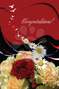 Royalty Free Clipart Image of a Congratulatory Card
