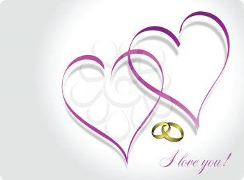 Royalty Free Clipart Image of a I Love You Greeting