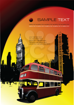 Royalty Free Clipart Image of a London Scene